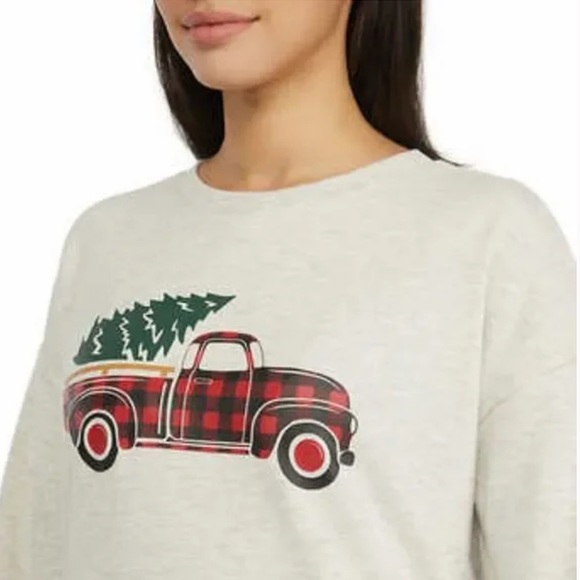 NWT Ellen Tracy Ladies' Holiday Sweatshirt - Picture 4 of 7